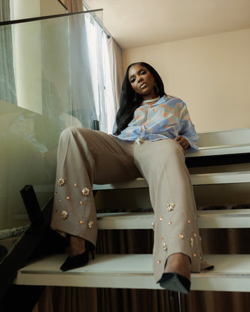 AFE shirt portrait low angle shot