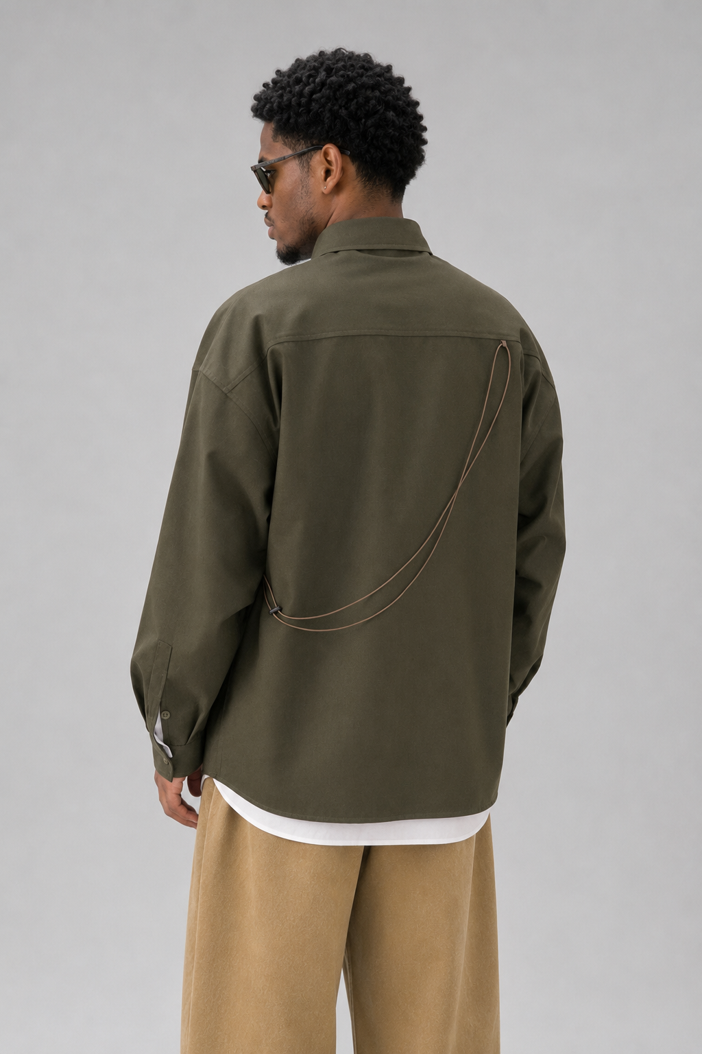 Green Multi-button Shirt