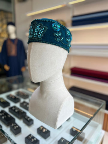 BEADED SKULL CAP 012